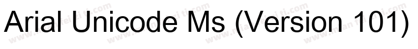 Arial Unicode Ms (Version 101)下载字体转换